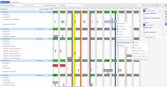 Personeels View - Bulk Edit